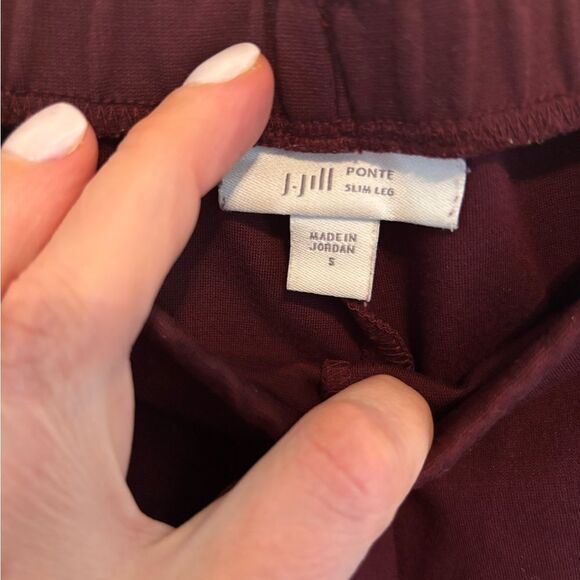 J. Jill Purple Slim Ponte Pants size S - Picture 4 of 5